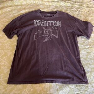 American Eagle Outfitters Dark Gray Led Zeppelin Tee